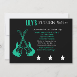 Convite Futuro ao Chá de fraldas Rocker