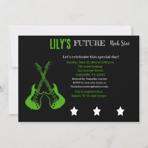 Convite Futuro ao Chá de fraldas Rocker