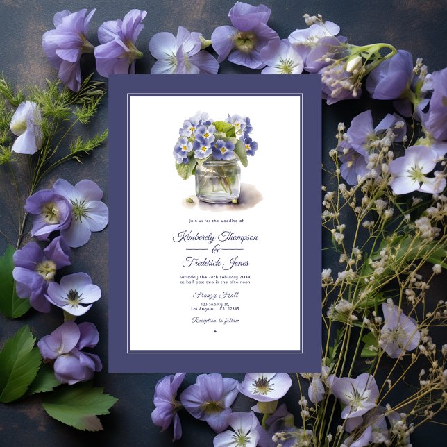 Convite Futuro Disco Comum Noite Primrose Casamento Floral (Future Dusk Wedding)
