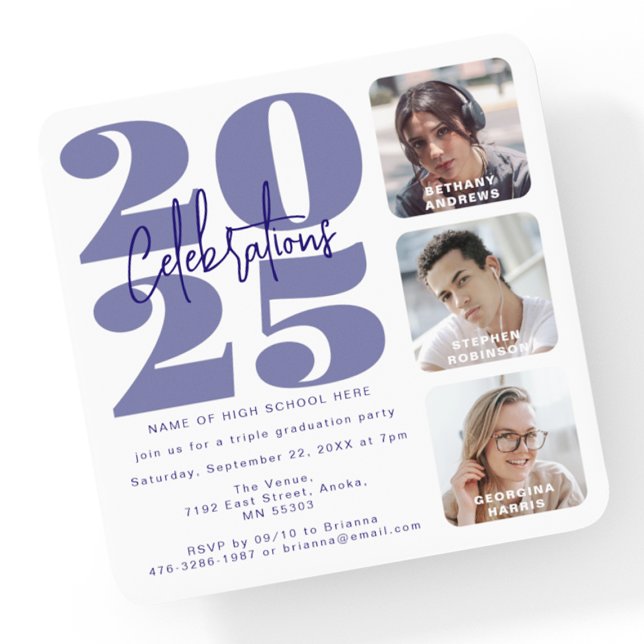 Convite Futuro para Formatação Tripla de Foto em B (Criador carregado)