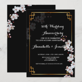 Convite FWedding Aniversário do FWedding de ouro branco