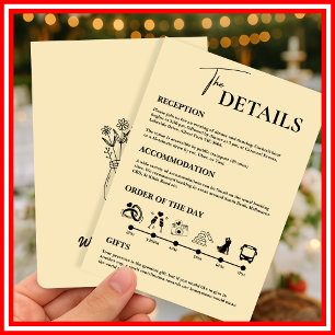 Convite Gabinete de Casamento Amarelo da Manteiga