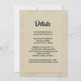 Convite Gabinete Romântico Elegante Moderno