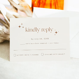 Convite GALA Boho Terracotta Beige Celestial Star