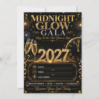 Convite Gala Brilho da Meia-Noite
