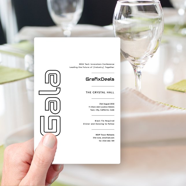 Convite Gala Business Corporate Tech Network Events Modern (Criador carregado)