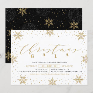 Convite Gala de Natal Corporativa Ouro, Festa de Fim de An