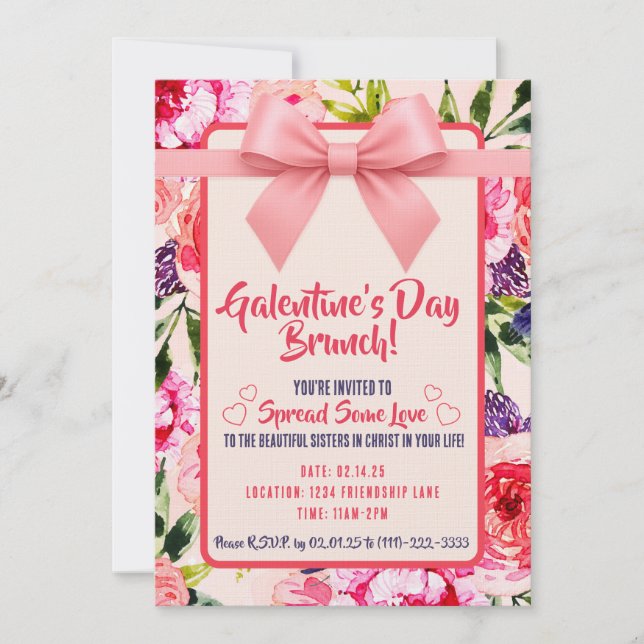 Convite Galantine's Day Invitation (Frente)