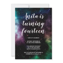 Galáxia Festa de aniversário adolescente 14 Espaço