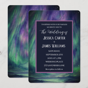 Convite Galáxias Nortes Iluminam Estrelas Celestiais Exter