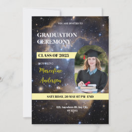 Convite Galaxy Class of 2025 Ceremony Invite