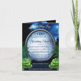 Convite Galaxy Portal Couple Shower