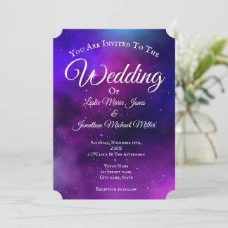 Convite Galaxy Wedding