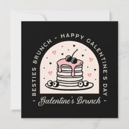 Convite Galentines besantes garotas brunch Namorados party
