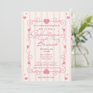 Convite Galentines Day Coisas Favoritas Brunch