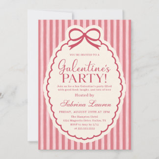 Convite Galentine's Day Party Girls Valentine Invitation