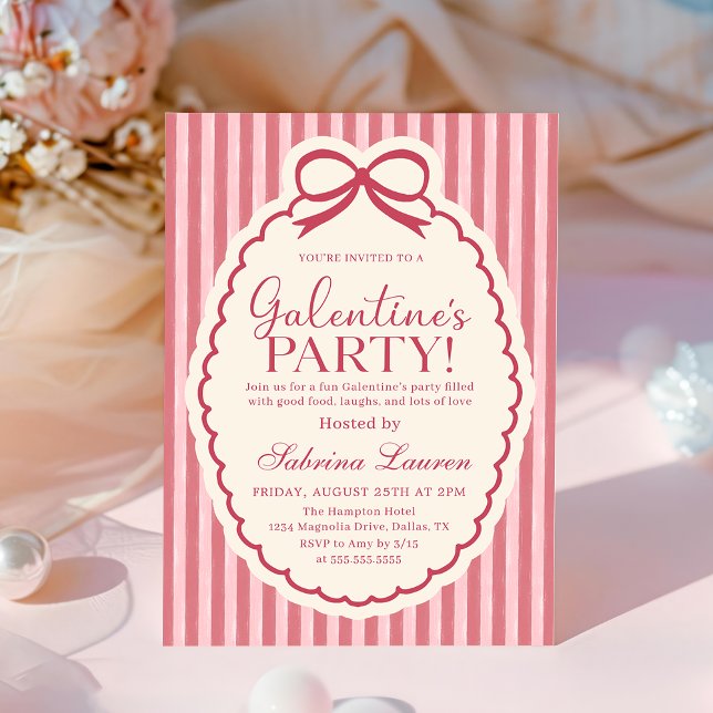 Convite Galentine's Day Party Girls Valentine Invitation (Criador carregado)