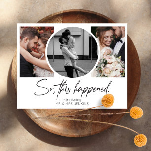 Convite Galeria de Casamento de fuga com Múltiplas Fotos A