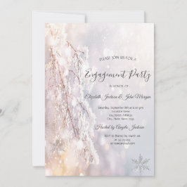 Convite Galho de Winter Wonderland Engagement