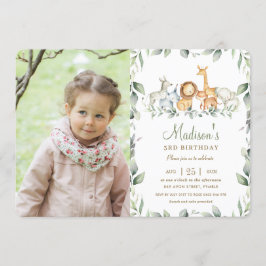 Convite Galinha dos Animais Selvagens