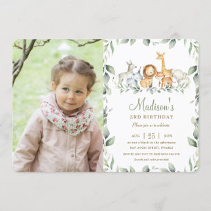 Convite Galinha dos Animais Selvagens