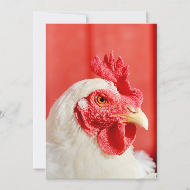 Convite Galinha fazenda (Frente)