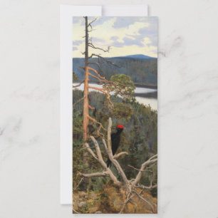 Convite Gallen-Kallela - Pica-Pau Negro Excelente 1894