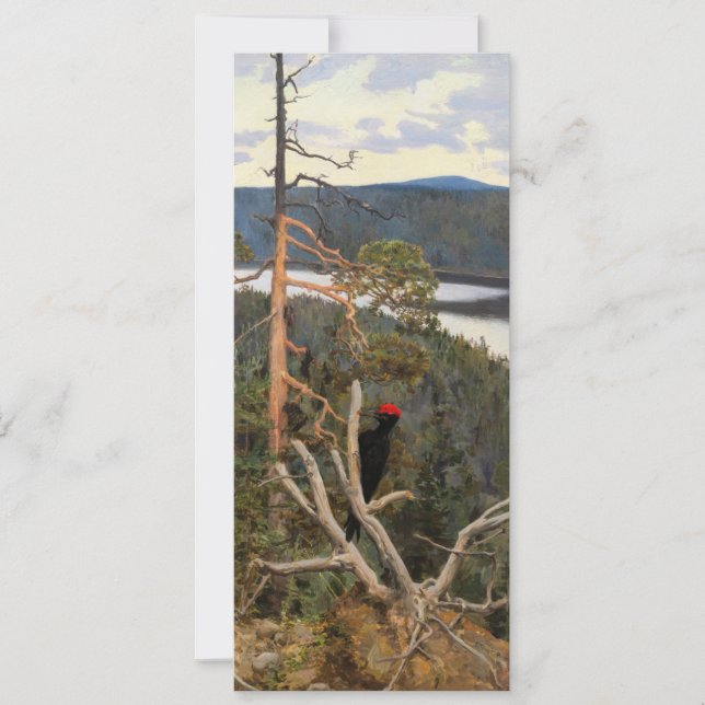 Convite Gallen-Kallela - Pica-Pau Negro Excelente 1894 (Frente)