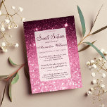 Convite Galm girly pink burgunter bokeh Sweet 16<br><div class="desc">Um elegante e rosado, burgundy e falso glitter na moda bokeh Doce 16. Este suave luxuoso e brilhante luxo, dezesseis convites de festas de aniversários, é perfeito para qualquer garota de vidro elegante e sofisticada. Este design é perfeito para o evento de tendências e na moda com a sua própria...</div>