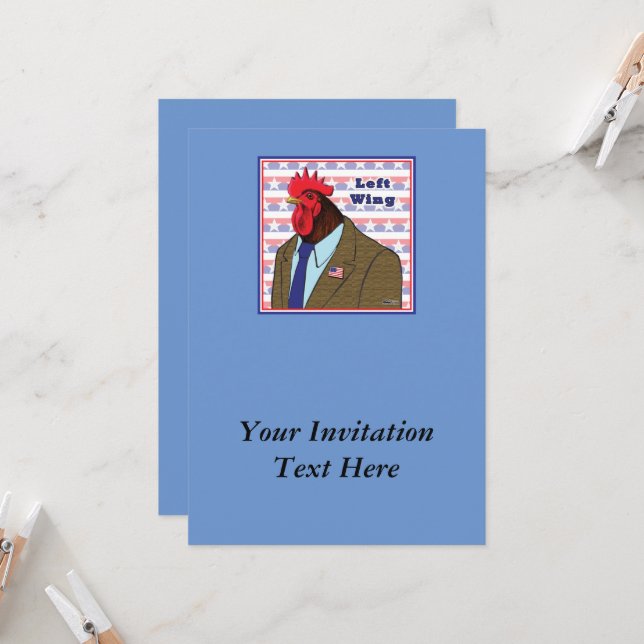 Convite Galo da asa esquerda (Frente/Verso In Situ)