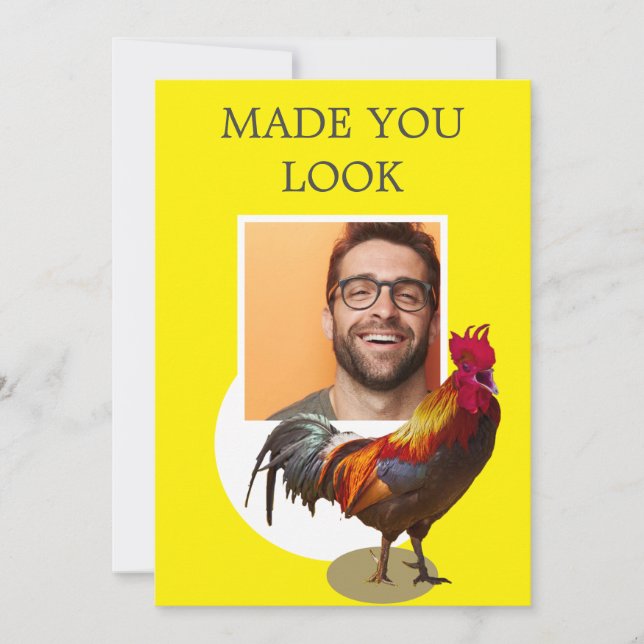 Convite Galo de Frango do aniversário de 40 anos Photo Div (Frente)