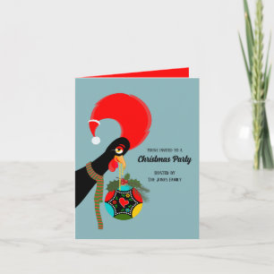 Convite Galo Português Enfeite de Natal Festa de Natal