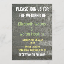 Convite galvanizado do casamento da chapa metálica