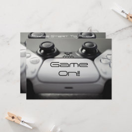 Convite "Game ON!!" Festa PlayStation
