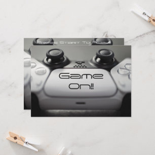 Convite "Game ON!!" Festa PlayStation