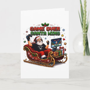 Convite Game Over Papai Noel Vence o Natal do Gamer