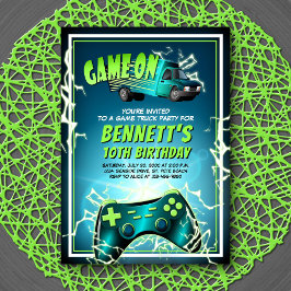 Convite Game Truck Birthday