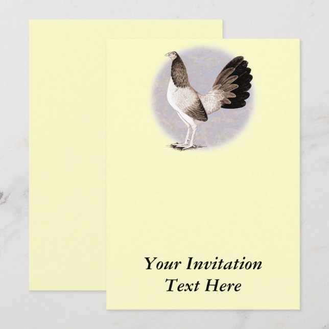 Convite Gamecock: Hennie (Frente/Verso)