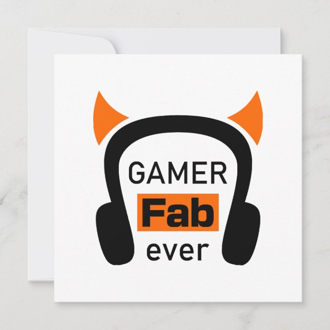 Convite gamer fab-ever (Frente)