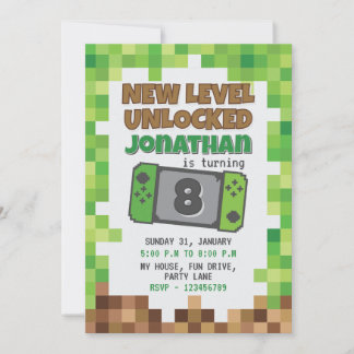 CONVITE GAMER INVITATION