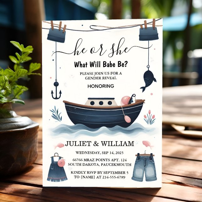 Convite Gancho Bait Divertido Madeira Peixes Pesca Revoluç (Criador carregado)