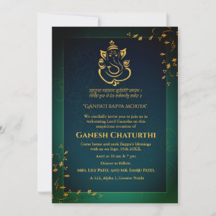 Convite Ganesh Chaturthi Puja