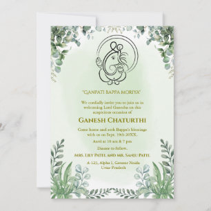 Convite Ganesh Chaturthi Puja