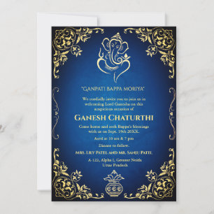 Convite Ganesh Chaturthi Puja