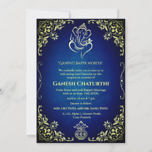 Convite Ganesh Chaturthi Puja
