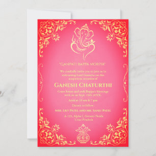 Convite Ganesh Chaturthi Puja