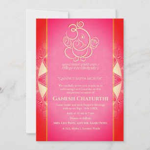 Convite Ganesh Chaturthi Puja
