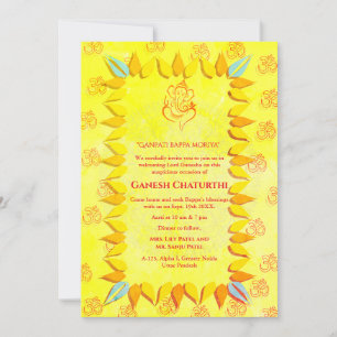 Convite Ganesh Chaturthi Puja
