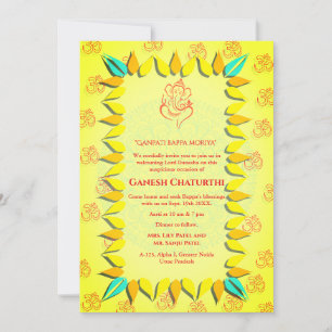 Convite Ganesh Chaturthi Puja