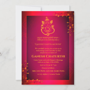 Convite Ganesh Chaturthi Puja